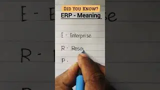 ERP Meaning