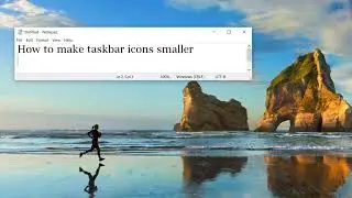 How to make taskbar icons smaller