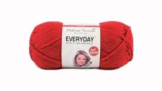 Premier Yarns 1-PACK Solid Deborah Norville Everyday Soft Worsted, Really Red