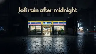Seoul Urban Rain After Midnight 🌧️ Lofi to Walk Along For Sleep, Calm Nights, and Peace in the Rain