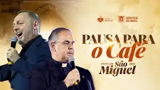 Pausa para o caf&eacute; com Padre Pasqualino e Ironi Spuldaro na  Festa de S&atilde;o Miguel 2025 - Hesed