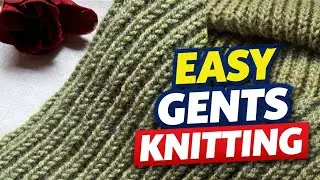 Easy Knitting Pattern for Gents Scarf, Sweater & Shawl |  Beginner Friendly Knitting Tutorial 