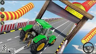 Real GT Tractor Stunts Driving - Impossible Mega Ramp - Android GamePlay