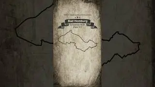 Bad Homburg (Hessen) Stadt #BadHomburg #map #karte #zeichnen
