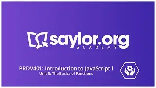 The Basics of Functions: JavaScript Course Study Session #5