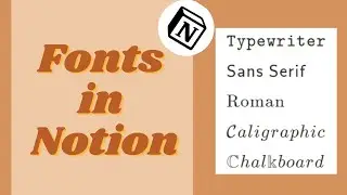 Change FONTS in Notion | Tutorial