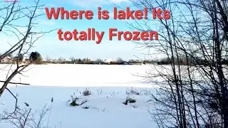 Lake is Frozen | White Sheet Spread Everywhere |@Globalvillagertf #globalvillagertf 