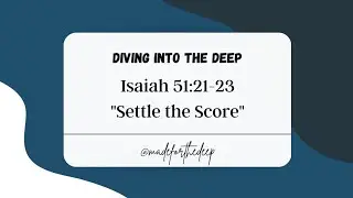 Isaiah 51:21-23 