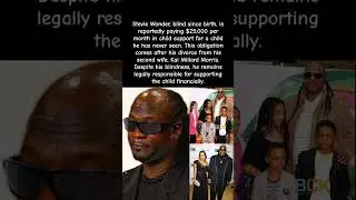 Blind Stevie Wonder Pays $25,000/Month for a Child He Has Never Seen?! #steviewonder #blind #shorts