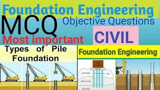 FOUNDATION ENGINEERING MCQ ll CIVIL ll GTU Exam ll Most important ll