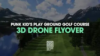 Square Golf | Punk Kid's Play Ground Golf Course | 3D Drone Flyover Footage