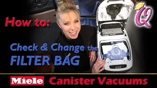 How to Check & Change the BAG in a Miele Canister Vacuum  (Queen Vacuum, Shrewsbury, NJ)