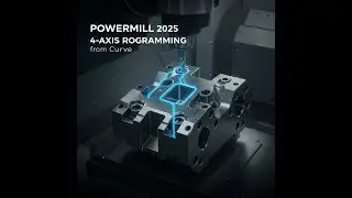 🎯 Learn 4-Axis From Curve Programming like a Pro with Powermill 2025!