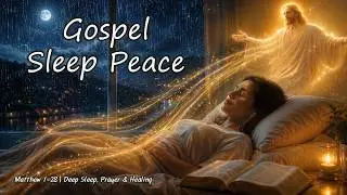8 Hours of Rain Sounds & Bible Reading | Matthew 1&ndash;28 (4 Times) | Deep Sleep, Meditation & Healing