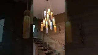 Art Glass Ceiling Lamp | Statement Chandelier Lighting Design
