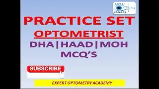 PYQs on Optometry | Practice Set for DHA/ABROAD Entrance | Prometric Exam | MOH | HAAD | MCQs