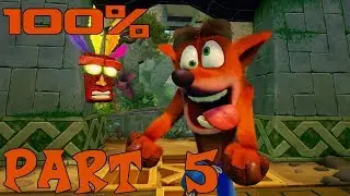 Crash Bandicoot (PS4) - 100% Gameplay Walkthrough - Part 5 (no commentary)