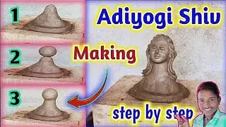 How to make adiyogi statue at home ll How to make Adiyogi murti ll clay art