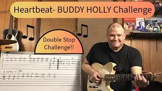 Buddy Holly - Heartbeat Challenge-Guitar Double Stop Lesson