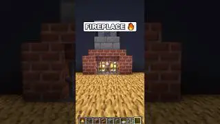 Easy Minecraft Fireplace Tutorial 🔥🛠️