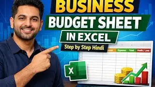 Excel Budget Sheet Complete Tutorial in Hindi #ExcelTutorial#ExcelForBeginners#BudgetPlanning