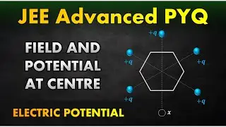 Electric Potential and Field at the Centre of Hexagon || JEE Advanced PYQ