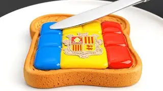 World Flags on Toast 🍞 | The Most Satisfying ASMR Animation Yet!
