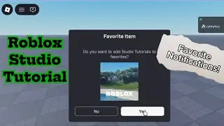 How to make FAVORITE NOTIFICATIONS in Roblox Studio 2026!