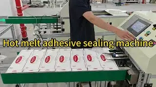 Hot melt adhesive box sealing machine