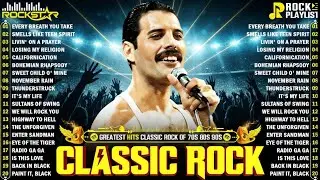 Top 500 Classic Rock Songs 70s 80s 90s ⚡ Queen, Guns N' Roses, Metallica, AC/DC, Aerosmith, Bon Jovi