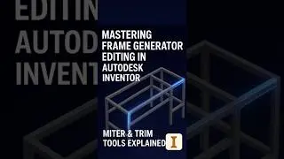 Mastering Frame Generator Editing in Autodesk Inventor | Miter & Trim Tools Explained