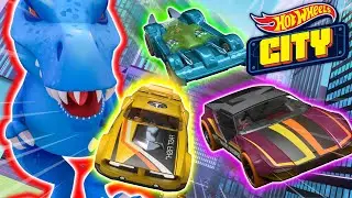 Drachen vs. Dinosaurier: Das ultimative Rennen! | Hot Wheels City