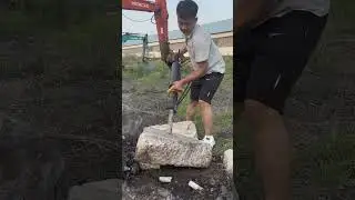 Rock splitting machine, hydraulic splitting machine #rockmachine #machinerychannel #hydraulic