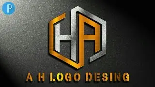 Ah professional logo design tutorial how to make a logo vandy graphics logo design pixellab ha logo
