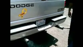 My dual exhaust. Dodge Ram 1500 sport 5.9L V8.