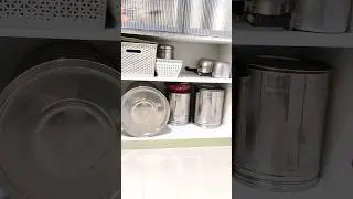 Kitchen Cabinet Organization ✨ #kitchenorganization #organizationideas #organize #asmr #shorts