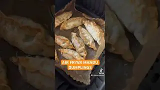 Air fryer mandu dumplings! Cook at 370 for 13 minutes #costco #mandu #dumplings #airfryer #foodie