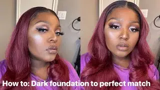 How to: Color Match Dark Foundation + Makeup Freestyle
