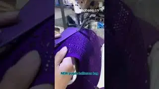 USA purple halfmoon underarm bag order production. #kaishibagfactory #factory #bagfactory #bags #oem