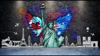 Immigration flex wallpaper design 2022 | Buy Immigration wall wallpaper design/ abroad psd wallpaper