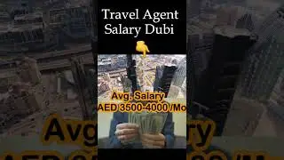 Travel Agent salary in Dubai #shorts