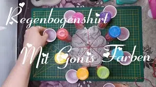 Regenbogen Shirt mit Gonis Farben
