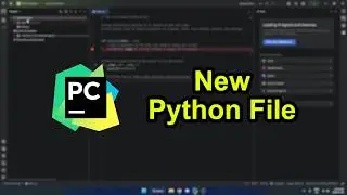How to make a New Python File on PyCharm