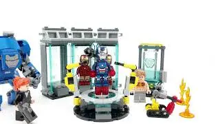 LEGO 76315 Iron Man Armory HQ &ndash; Stop Motion Build + 360 Review