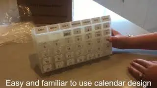 Monthly Calendar Pillbox - Pill and Vitamin Storage Box I Winfinity Brands #pillbox #pharmacy