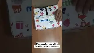 Review of Mamaearth body lotion for kids Super Strawberry // 🌟🌟🌟🌟🌟She loves it