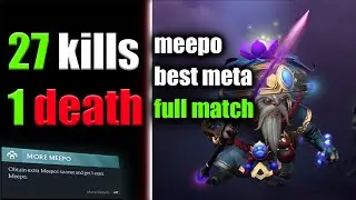 Meepo vs necro | 27 KILLS 1 DEATH  | Best Meepo meta| full match |#dota2 #meepo #guide #epsode  4