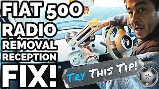 Снятие магнитолы Fiat 500, антенна + устранение плохого приема!