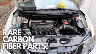 INSTALLING PASSWORD JDM CARBON FIBER PARTS IN THE 9TH GEN CIVIC SI