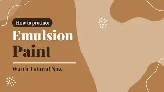 HOW TO PRODUCE EMULSION PAINT |Off White color|